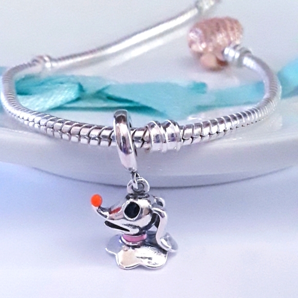 Nightmare Before Christmas Zero ghost dog charm S925 Sterling Pandora compatible - Picture 9 of 10